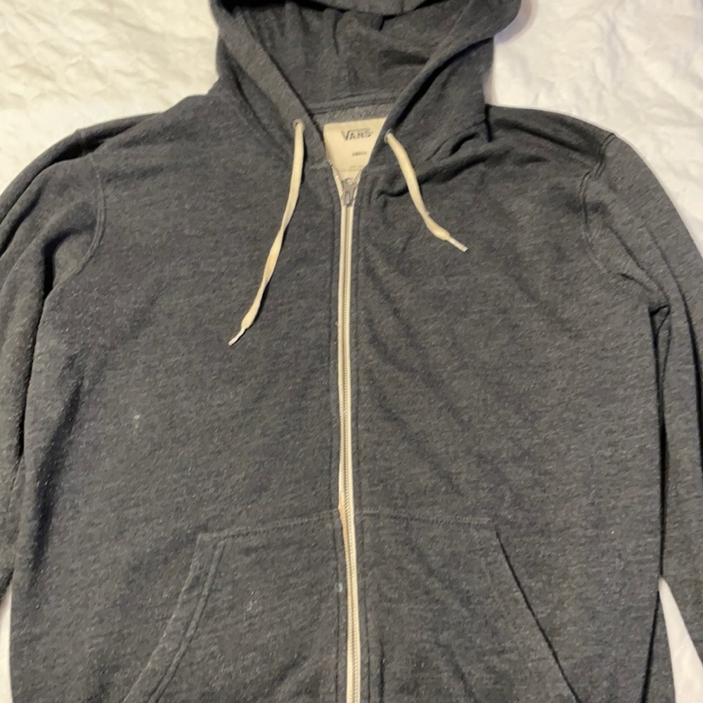Vans hoodie. Grey. Size Small.